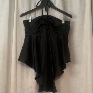 Forever 21 Women’s Black Silky Blouse sz M